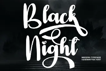 Black Night Script font