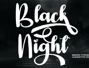 Black Night Script font