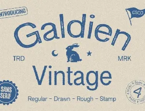 Galdien Vintage font