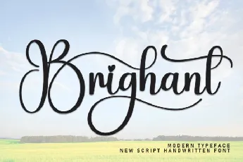 Brighant Calligraphy font