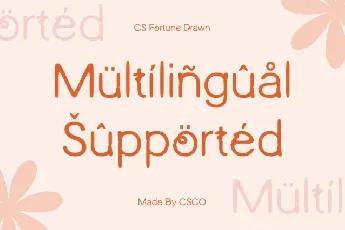 CS Fortune Drawn font