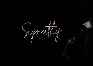 Signathy Signature font