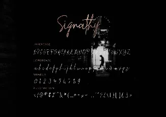 Signathy Signature font