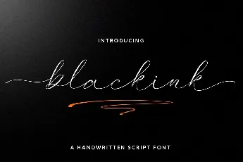 Blackink font