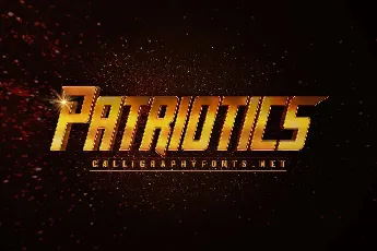 Patriotics font