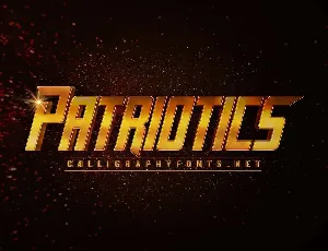 Patriotics font