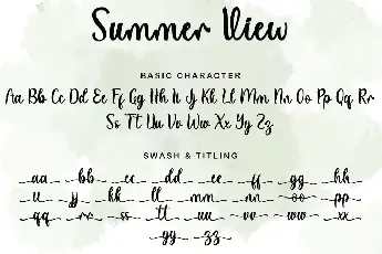 Summer View font