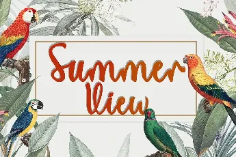 Summer View font