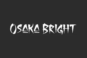 Osaka Bright Demo font