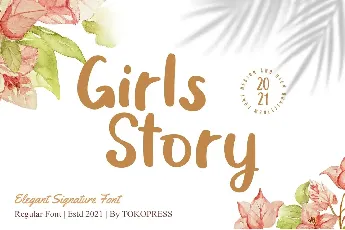 Girls Story font