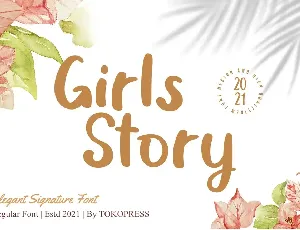 Girls Story font