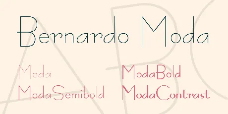 Bernardo Moda font