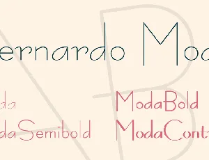 Bernardo Moda font