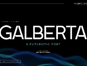 Galberta Personal Use font