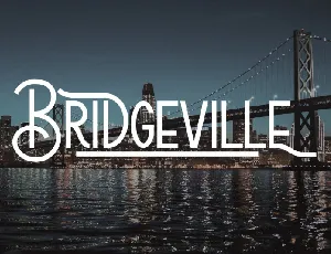 Bridgeville font