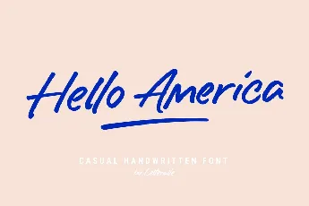 Hello America font