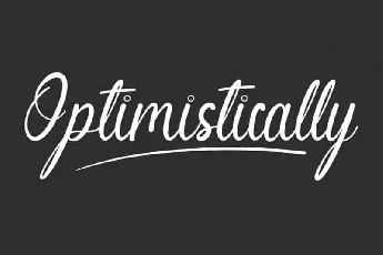 Optimistically Script font