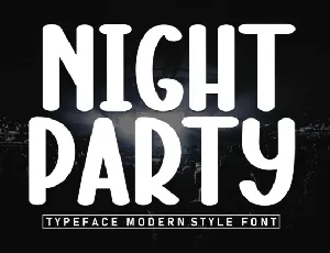 Night Party Script font