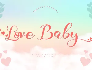 Love Baby font