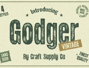 Godger Vintage font