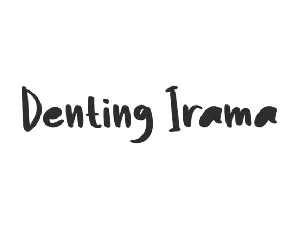 Denting Irama font