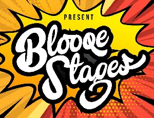 Blooqe Stages Bold Script font