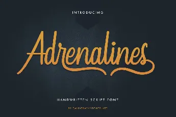 Adrenalines Demo font