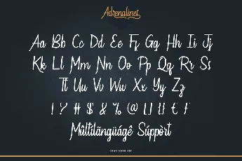 Adrenalines Demo font