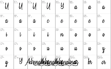 Adrenalines Demo font