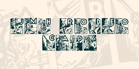 JMH Rodeo Caps3 font