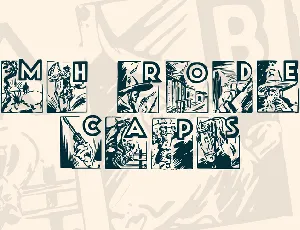 JMH Rodeo Caps3 font