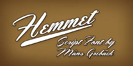 Hemmet Personal Use Only font