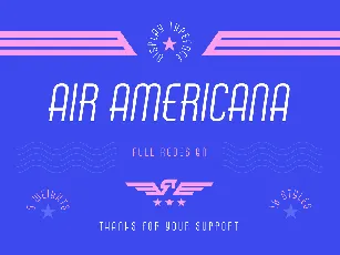 Air Americana font