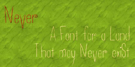 Never font