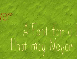 Never font