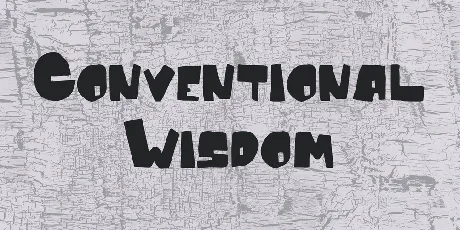 Conventional Wisdom font