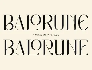 Balorune font