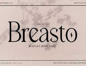 Breasto font