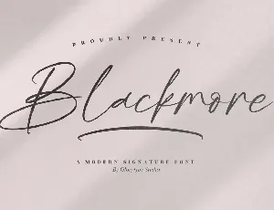 Blackmore font