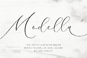 Modella font