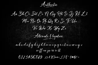 Authentic Brush font