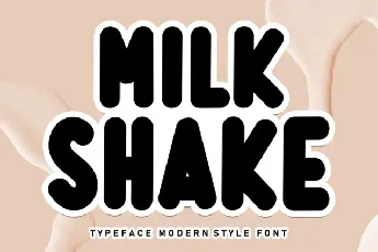 Milk Shake Display font