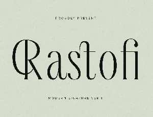 Rastofi font