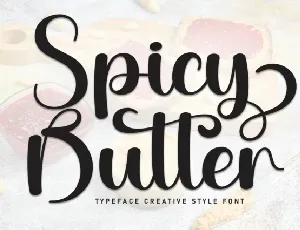 Spicy Butter Calligraphy font