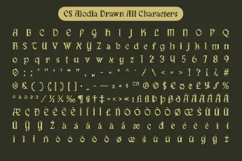 CS Alodia Drawn font