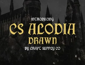 CS Alodia Drawn font