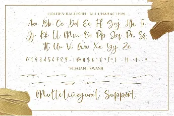 Golden Ballpoint Handwritten Script font