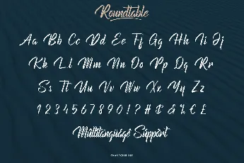 Roundtable Demo font