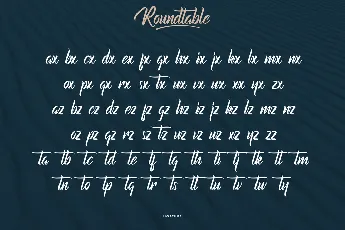 Roundtable Demo font