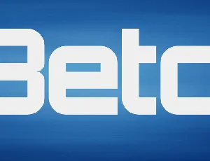 Beta font